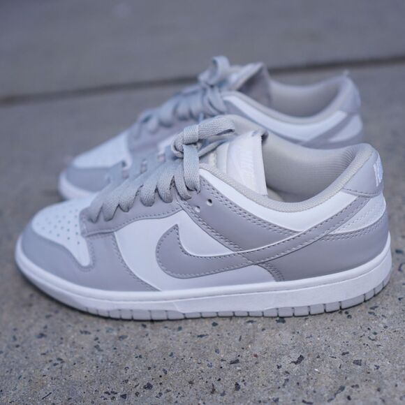 Nike Dunk Low Grey Fog White W7.5 Leather Sneakers DD1391-100 Streetwear - Picture 2 of 10